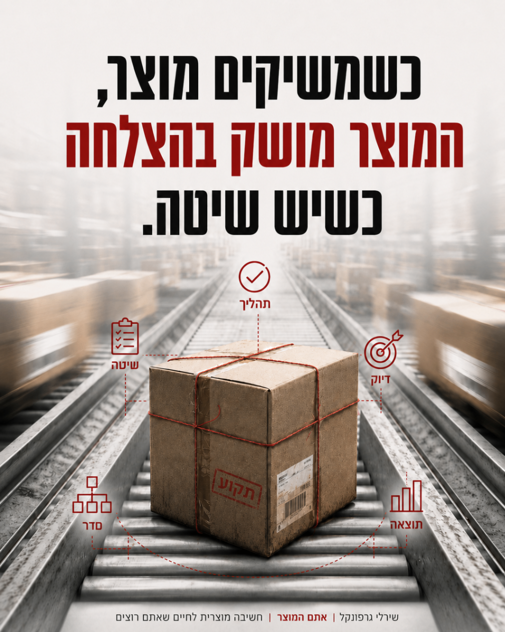 כשמשיקים מוצר, המוצר מושק בהצלחה כשיש שיטה.